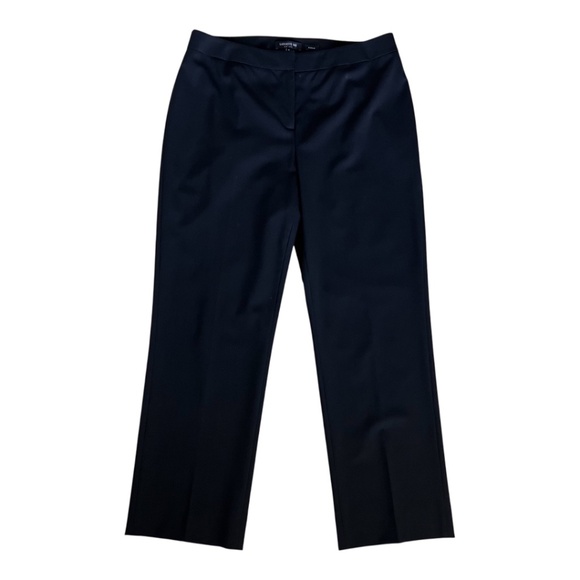 Lafayette 148 Barrow Straight Leg Virgin Wool Pants Black Size 10 - Picture 4 of 9